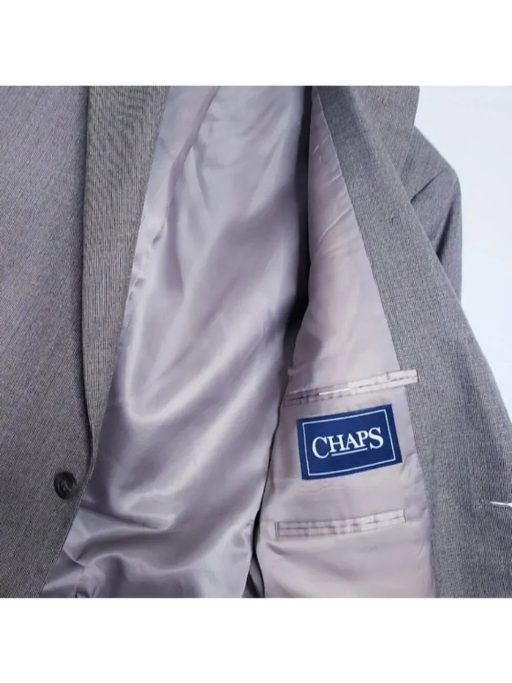 Chaps Tan Suit Jacket Blazer Sport Coat Men's Size 42R